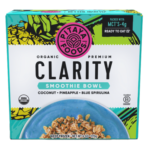 Pitaya Foods® Organic Clarity Smoothie Bowl - Coconut Perspective: front