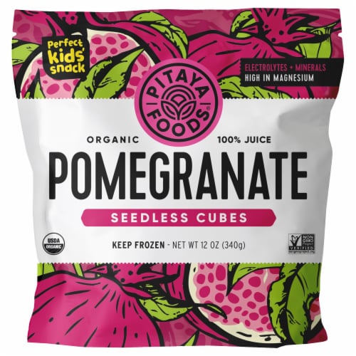 Pitaya Foods® Organic Seedless Pomegranate Snack-Sized Pieces Perspective: front