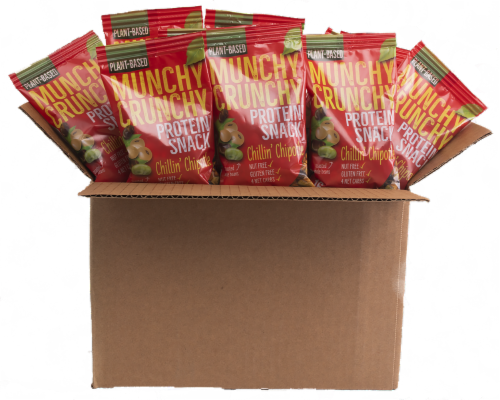 Chillin' Chipotle 30-Packet Munchy Crunchy Protein Snack - Vegan Perspective: front