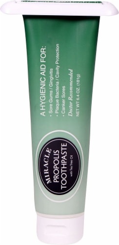Miracle  Propolis Toothpaste with Tea Tree Oil plus Tube Squeezer Perspective: front