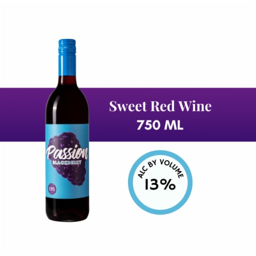 L'uva Bella Winery Passion Blackberry Sweet California Red Wine Perspective: front