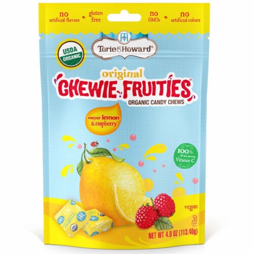 Torie & Howard Chewie Fruities Organic Meyer Lemon & Raspberry Candy Chews