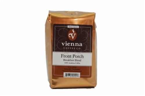 Vienna Company Front Porch Breakfast Blend Medium-Dark Roast Ground Coffee Perspective: front