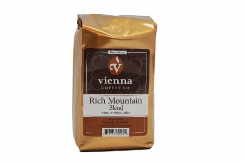 Vienna Company Rich Mountain Blend Medium-Dark Roast Ground Coffee Perspective: front