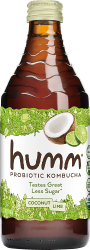 Humm Coconut Lime Kombucha Perspective: front