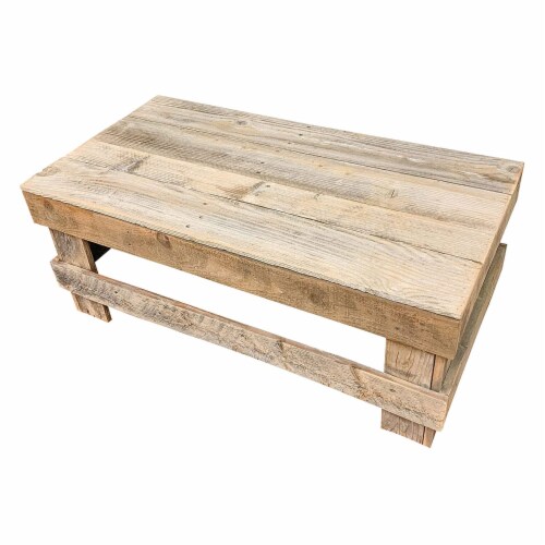 del Hutson Designs Reclaimed Barnwood Rustic Farmhouse Coffee Table Natural 1 Piece Fry s Food Stores