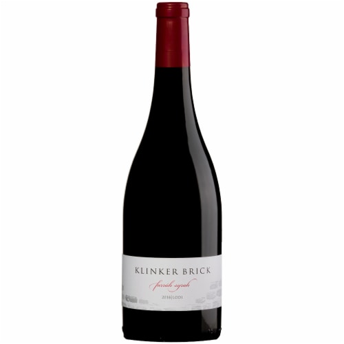 Klinker Brick Winery Lodi Syrah California Red Wine Perspective: front