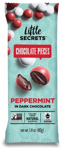 Little Secrets Peppermint Dark Chocolate Pieces Perspective: front