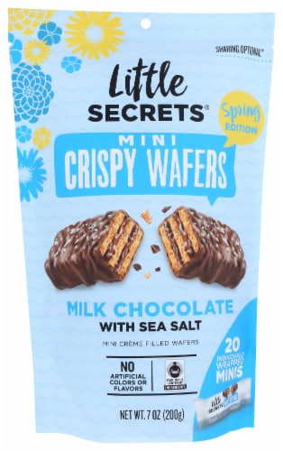 Little Secrets® Milk Chocolate with Sea Salt Mini Wafers Perspective: front