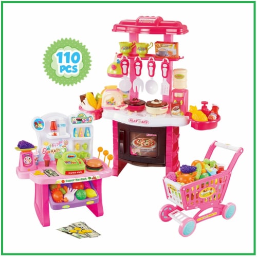 Mundo Toys 110 Piece Kitchen Set For Kids with Mini Supermarket For Girls,  1 pcs - Fry's Food Stores