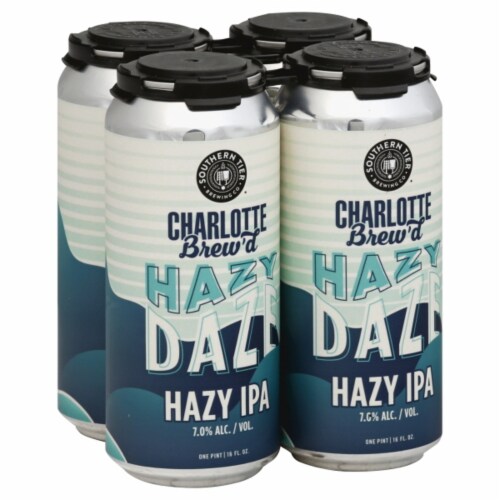 Southern Tier Brewing Company Charlotte Brew'd Hazy Daze Hazy IPA Perspective: front