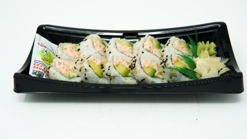 Yummi Sushi California Roll with Real Snow Crab Perspective: front