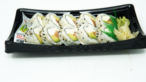 Yummi Sushi Japanese Bagel Roll Perspective: front