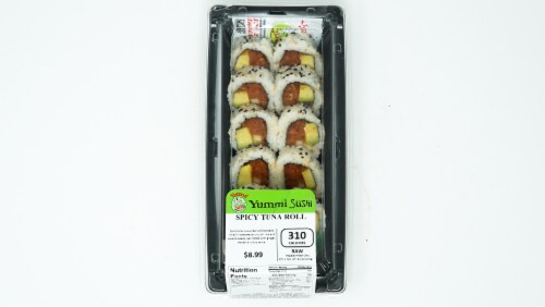 Spicy Tuna Sushi Roll Perspective: front