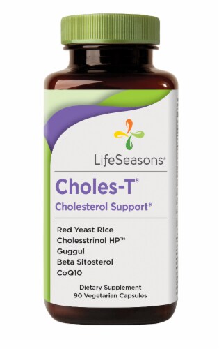 LifeSeasons Choles-T Cholesterol Support Capsules 90 Count Perspective: front