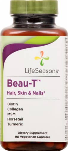 Life Seasons Beau-T™ Hair Skin and Nails Dietary Supplement Capsules Perspective: front