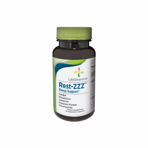 Life Seasons Rest-ZZZ Sleep Support Supplement Perspective: front