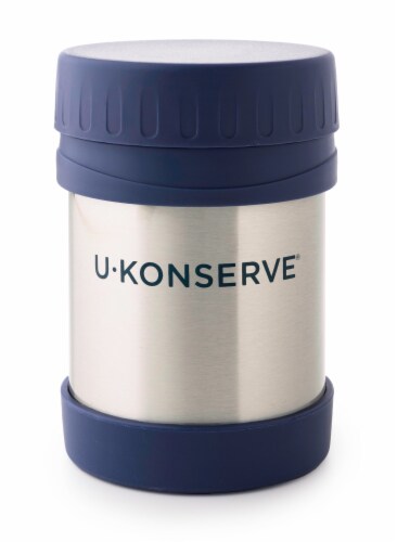 U-Konserve Insulated Food Jar Stainless Steel Container - Ocean Perspective: front