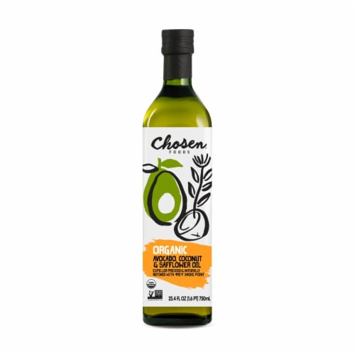Chosen Foods Organic Chosen Blend Safflower Avocado Coconut Oil Perspective: front