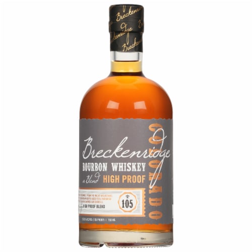 Breckenridge High Proof Bourbon Whiskey Perspective: front