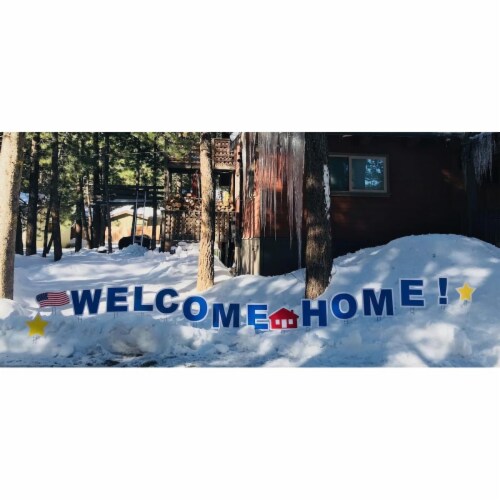 My Yard Card WELHM15 Welcome Home Unique Statement Surprice Perspective: front