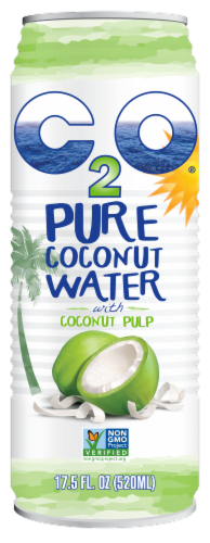 C20® Pulp Pure Coconut Water Can Perspective: front
