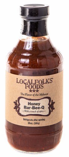 Local Folks® Foods Honey Bar-Bee-Q BBQ Sauce Perspective: front