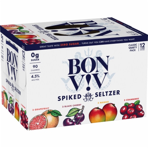 Bon & Viv Gluten Free Classic Hard Seltzer Variety Pack Perspective: front