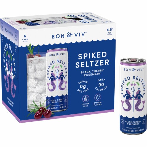 BON V!V™ Black Cherry Rosemary Spiked Seltzer Perspective: front
