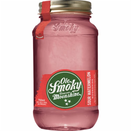 Ole Smoky Sour Watermelon Tennessee Whiskey Perspective: front