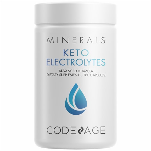 Codeage Keto Electrolytes Dietary Supplement Capsules Perspective: front