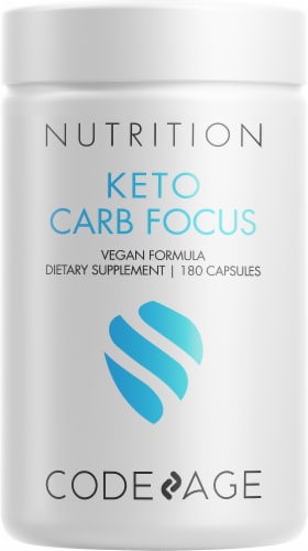 Codeage Keto Carb Blocker Dietary Supplement Capsules Perspective: front
