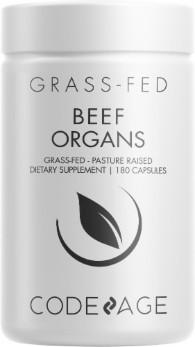 Codeage Grass-Fed Beef Organs Dietary Supplement Perspective: front