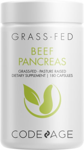 Codeage Grass-Fed Beef Pancreas Dietary Supplement Perspective: front