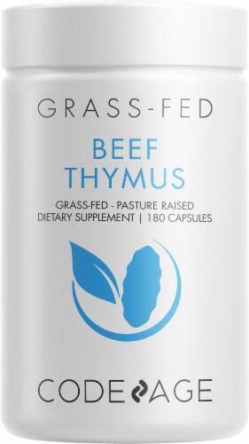 Codeage Grass-Fed Beef Thymus Dietary Supplement Perspective: front
