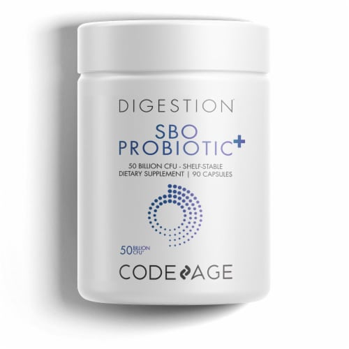 Codeage SBO Probiotic Dietary Supplement Capsules Perspective: front
