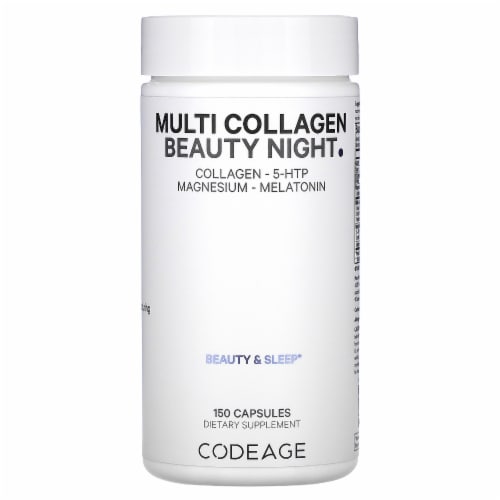 Codeage Multi Collagen + Sleep Supplement Capsules Perspective: front