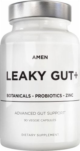 Codeage Amen Leaky Gut Probiotic and Prebiotic Capsules Perspective: front