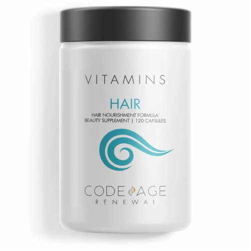 Codeage Hair Vitamins Beauty Supplement Perspective: front
