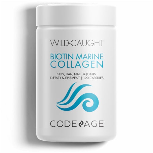 Codeage Biotin Marine Collagen Capsules Perspective: front