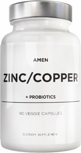 Codeage Amen ZInc & Copper Probiotic Capsules Perspective: front