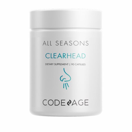 Codeage All Seasons Clearhead Immune Support Vegan Capsules Perspective: front