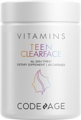 Codeage Teen Clearface Vitamin Capsules Perspective: front