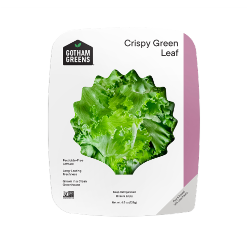 Gotham Greens Crispy Green Leaf Lettuce Perspective: front