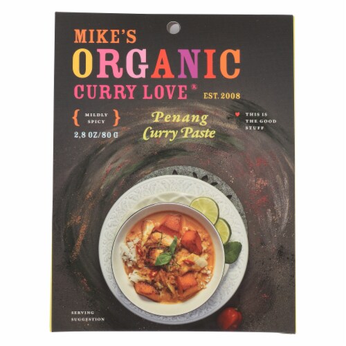 Mike's Organic Foods Penang Curry Paste Perspective: front
