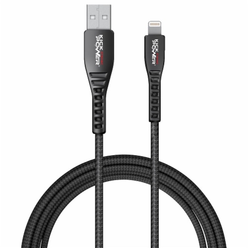 Kickpower iPhone Cable - Black Perspective: front