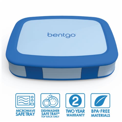 Bentgo® Kids Leak Proof Chidren's Lunch Box - Blue Perspective: front