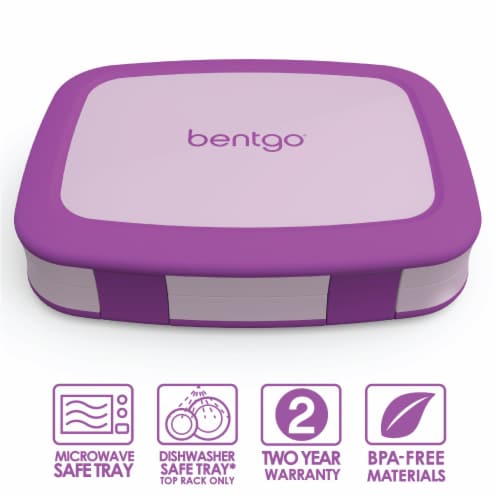 Bentgo® Kids Childrens Leakproof Lunch Box - Purple Perspective: front