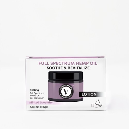 Veritas Farms Mint Lavender Lotion 500 mg AVAILABILITY LIMITED TO PHARMACY HOURS Perspective: front