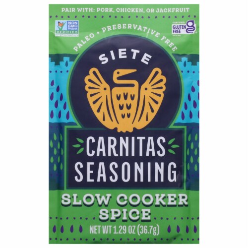 Siete Carnitas Seasoning Perspective: front